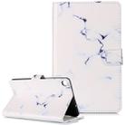 Colored Drawing Pattern Horizontal Flip PU Leather Case with Holder & Card Slots & Wallet For Galaxy Tab A 8.0 & S Pen (2019) / P205(White Marble) - 1