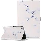 Colored Drawing Pattern Horizontal Flip PU Leather Case with Holder & Card Slots & Wallet For Galaxy Tab A 10.1 (2019) / T510(White Marble) - 1