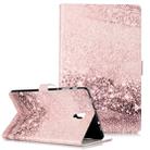 Colored Drawing Pattern Horizontal Flip PU Leather Case with Holder & Card Slots & Wallet For Galaxy Tab A 10.5 / T590(Rose Gold  Marble) - 1