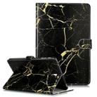 Colored Drawing Pattern Horizontal Flip PU Leather Case with Holder & Card Slots & Wallet For Galaxy Tab S4 10.5 / T830(Black Gold  Marble) - 1