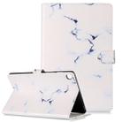 Colored Drawing Pattern Horizontal Flip PU Leather Case with Holder & Card Slots & Wallet For Galaxy Tab S5e / T720(White Marble) - 1