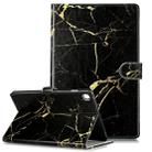 Colored Drawing Pattern Horizontal Flip PU Leather Case with Holder & Card Slots & Wallet For Galaxy Tab S5e / T720(Black Gold  Marble) - 1