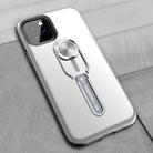 Shockproof TPU + PC Protective Case with Holder For iPhone 11 Pro(Silver) - 1