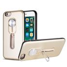 Shockproof TPU + PC Protective Case with Holder For iPhone 6 & 6s(Gold) - 1