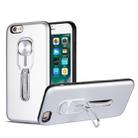 Shockproof TPU + PC Protective Case with Holder For iPhone 6 & 6s(Silver) - 1