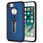 Shockproof TPU + PC Protective Case with Holder For iPhone SE 2020 & 8 & 7(Blue) - 1