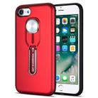 Shockproof TPU + PC Protective Case with Holder For iPhone SE 2020 & 8 & 7(Red) - 1