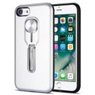 Shockproof TPU + PC Protective Case with Holder For iPhone SE 2020 & 8 & 7(Silver) - 1
