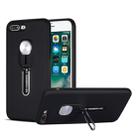 Shockproof TPU + PC Protective Case with Holder For iPhone 8 Plus & 7 Plus(Black) - 1