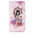 Oil Embossed Coloured Drawing Pattern Horizontal Flip PU Leather Case with Holder & Card Slots & Wallet & Photo Frame For Galaxy M20(Owl Wind Chimes) - 1