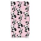 Oil Embossed Coloured Drawing Pattern Horizontal Flip PU Leather Case with Holder & Card Slots & Wallet & Photo Frame For Galaxy M20(Pandas) - 1