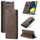 CaseMe-013 Multifunctional Horizontal Flip Leather Case with Card Slot & Holder for Galaxy A80 / A90(Coffee) - 1