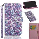 3D Painting Pattern Coloured Drawing Horizontal Flip TPU + PU Leather Case with Holder & Card Slots & Wallet for LG Q60 / K50(Spiral Pattern) - 1