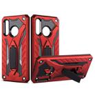Shockproof TPU + PC Protective Case with Holder For Galaxy A60(Red) - 1