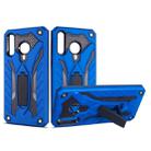 Shockproof TPU + PC Protective Case with Holder For Galaxy M30(Blue) - 1