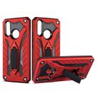 Shockproof TPU + PC Protective Case with Holder For Vivo Y17(Red) - 1