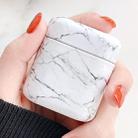 Marble Texture PC Plastic Earphone Protective Case for Huawei Bluetooth Earphones(White) - 1