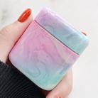 Marble Texture PC Plastic Earphone Protective Case for Huawei Bluetooth Earphones(Pink Green) - 1