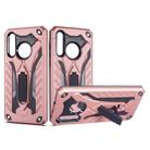 Shockproof TPU + PC Protective Case with Holder For Huawei Nova 4(Rose Gold) - 1
