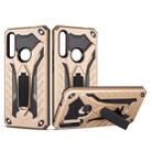 Shockproof TPU + PC Protective Case with Holder For Huawei Y9 Prime (2019)(Gold) - 1