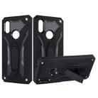 Shockproof TPU + PC Protective Case with Holder For Xiaomi Redmi 7(Black) - 1