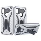 Shockproof TPU + PC Protective Case with Holder For Xiaomi Redmi 7(Silver) - 1