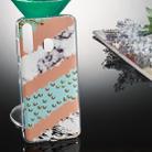 Coloured Drawing Pattern IMD Workmanship Soft TPU Protective Case For Galaxy A60(Slanted Grass Marble) - 1