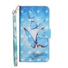 3D Painting Pattern Coloured Drawing Horizontal Flip TPU + PU Leather Case with Holder & Card Slots & Wallet for Xiaomi Redmi Note 7s(Three Butterfly) - 1