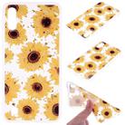Cartoon Pattern Gold Foil Style Dropping Glue TPU Soft Protective Case for Galaxy A10(Sunflower) - 1