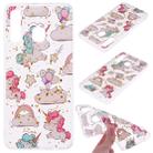 Cartoon Pattern Gold Foil Style Dropping Glue TPU Soft Protective Case for Galaxy A20e(Pony) - 1