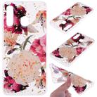 Cartoon Pattern Gold Foil Style Dropping Glue TPU Soft Protective Case for Galaxy A50(Flower) - 1