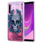 Cartoon Pattern Gold Foil Style Dropping Glue TPU Soft Protective Case for Galaxy A9 (2018)(Skull) - 1