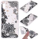 Cartoon Pattern Gold Foil Style Dropping Glue TPU Soft Protective Case for Galaxy A10e(Black Lace) - 1