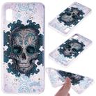 Cartoon Pattern Gold Foil Style Dropping Glue TPU Soft Protective Case for Galaxy A10e(Skull) - 1