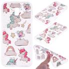 Cartoon Pattern Gold Foil Style Dropping Glue TPU Soft Protective Case for Galaxy J6+(Pony) - 1