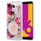 Cartoon Pattern Gold Foil Style Dropping Glue TPU Soft Protective Case for Galaxy J6 (2018)(Flower) - 1