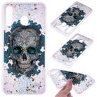 Cartoon Pattern Gold Foil Style Dropping Glue TPU Soft Protective Case for Galaxy M30(Skull) - 1