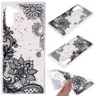 Cartoon Pattern Gold Foil Style Dropping Glue TPU Soft Protective Case for Galaxy Note 10(Black Lace) - 1