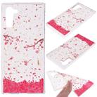 Cartoon Pattern Gold Foil Style Dropping Glue TPU Soft Protective Case for Galaxy Note 10(Sakura) - 1