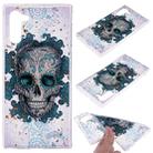 Cartoon Pattern Gold Foil Style Dropping Glue TPU Soft Protective Case for Galaxy Note 10(Skull) - 1
