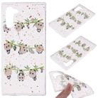 Cartoon Pattern Gold Foil Style Dropping Glue TPU Soft Protective Case for Galaxy Note 10(Panda) - 1