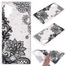 Cartoon Pattern Gold Foil Style Dropping Glue TPU Soft Protective Case for Galaxy Note 10 Pro(Black Lace) - 1