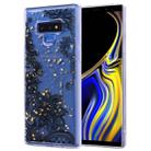 Cartoon Pattern Gold Foil Style Dropping Glue TPU Soft Protective Case for Galaxy Note9(Black Lace) - 1