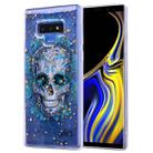Cartoon Pattern Gold Foil Style Dropping Glue TPU Soft Protective Case for Galaxy Note9(Skull) - 1