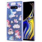 Cartoon Pattern Gold Foil Style Dropping Glue TPU Soft Protective Case for Galaxy Note9(Pony) - 1