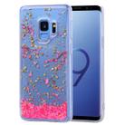 Cartoon Pattern Gold Foil Style Dropping Glue TPU Soft Protective Case for Galaxy S9(Sakura) - 1