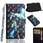 3D Painting Pattern Horizontal Flip TPU + PU Leather Case with Holder & Card Slots & Wallet For Huawei Honor 8A Pro(Wolf) - 1