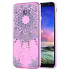 Cartoon Pattern Gold Foil Style Dropping Glue TPU Soft Protective Case for Galaxy J4+(Datura) - 1