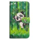 For iPhone X / XS 3D Painting Pattern Horizontal Flip TPU + PU Leather Case with Holder & Card Slots & Wallet(Bamboo Panda) - 1