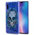 Cartoon Pattern Gold Foil Style Dropping Glue TPU Soft Protective Case for Xiaomi Mi 9(Skull) - 1